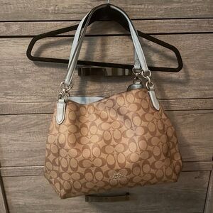 Coach signature bag EUC